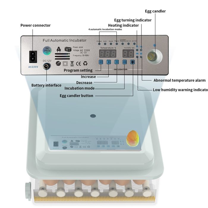 [NOVO] Incubadora/Chocadeira automática 36 ovos *Portes Gratis Portuga
