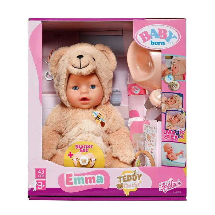 Лялька Baby Born Емма у костюмі ведмедика 837115