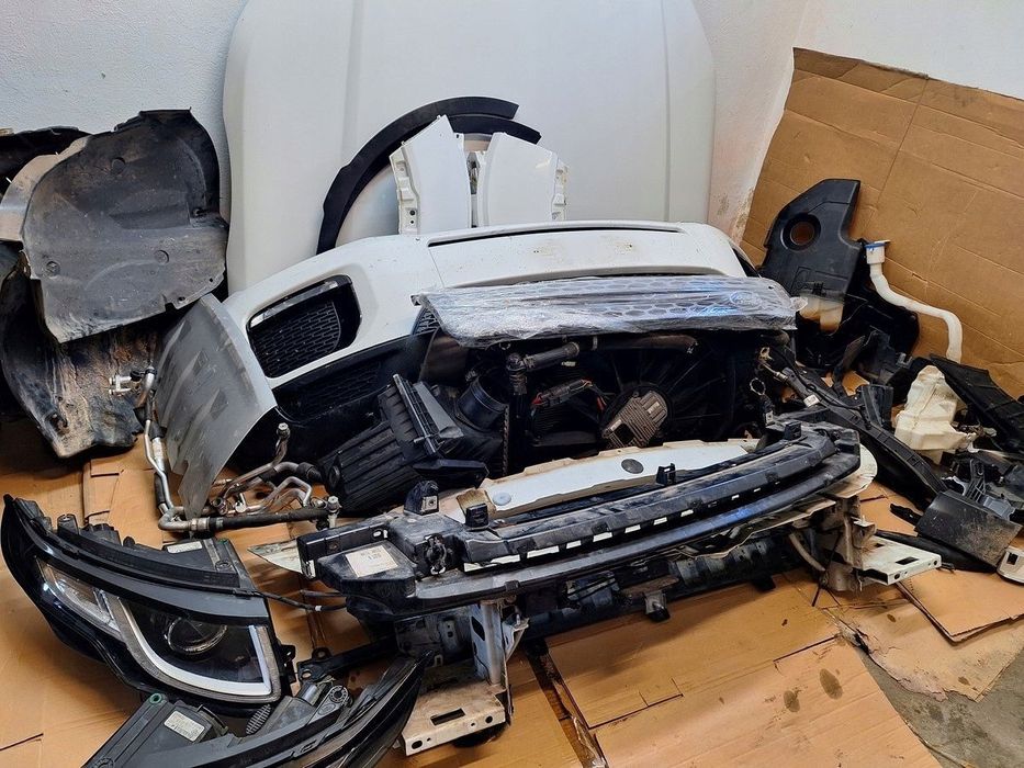 r rover evoque l538 lift 16- maska zderzak przod chlodnice xenony demontaz