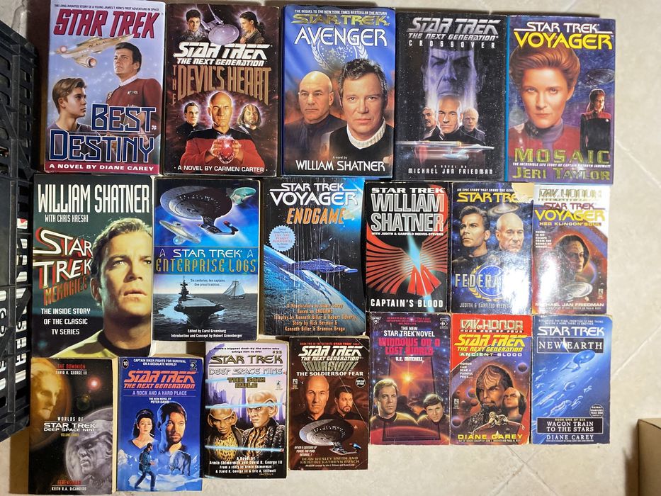 Lote de 23 livros Star trek - Em inglês
