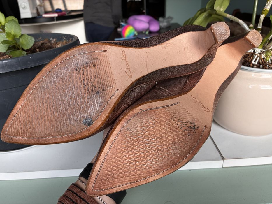 Мюлі  шкіряні Clarks