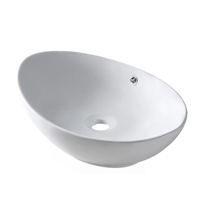 Umywalka nablatowa z przelewem Baleno Zerra 39cm x59 cm