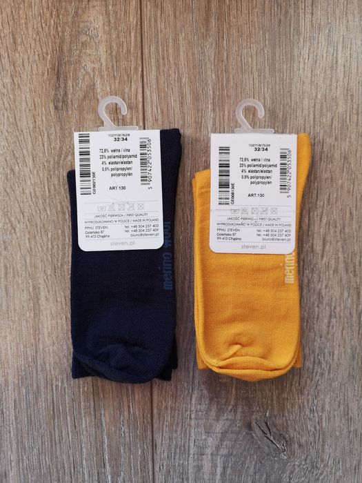 Skarpetki merino wool wełniane damskie/dziecięce NOWE