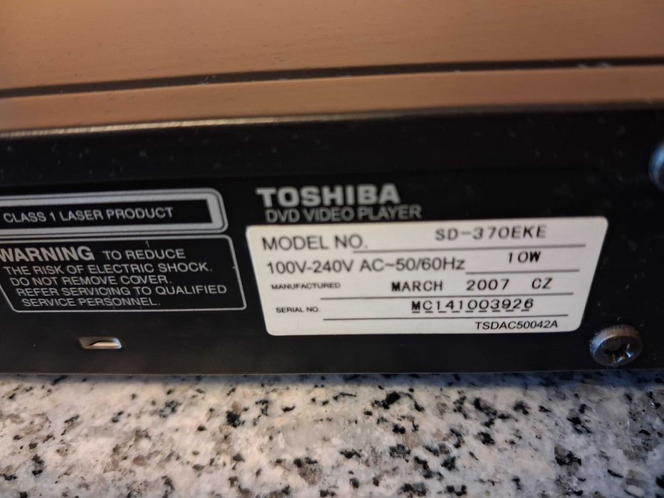 DVD video Toshiba SD-370EKE