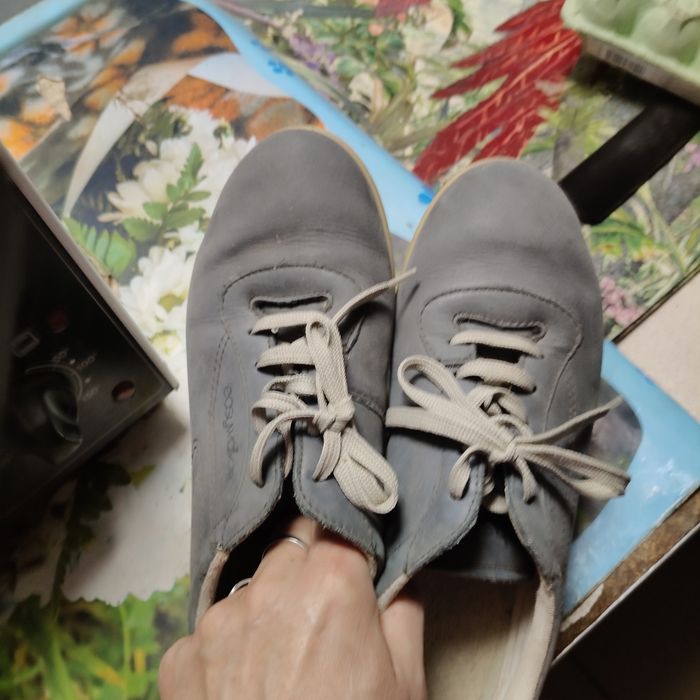 Buty skórzane sznurowane