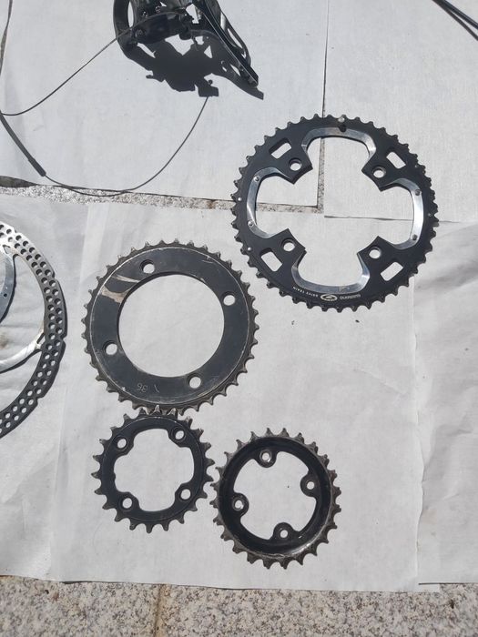 Pratos btt ou estrada shimano