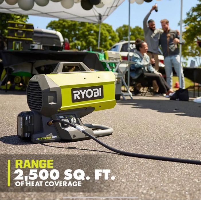 Газовая гибридная аккумуляторная пушка RYOBI PCL801B 18v ONE+, 230v