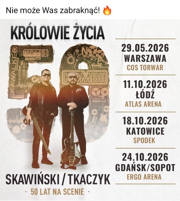 Koncert Królowie życia 2 bilety