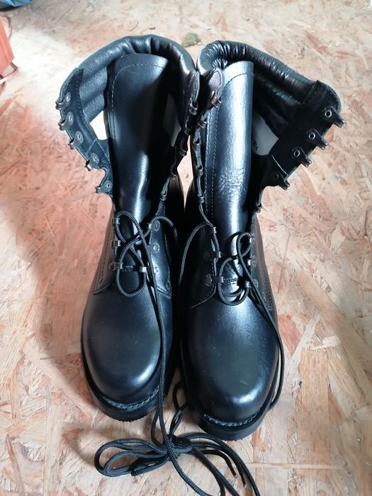 Buty skórzane pilotki wojskowe