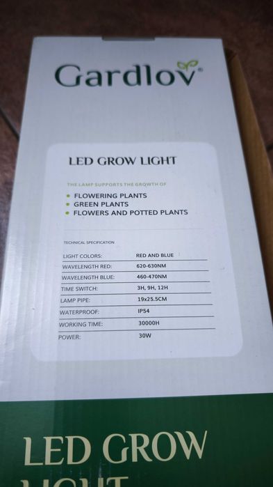 Lampa do roślin LED Grow Light Gardlov – 30W (NIE UŻYWANA)