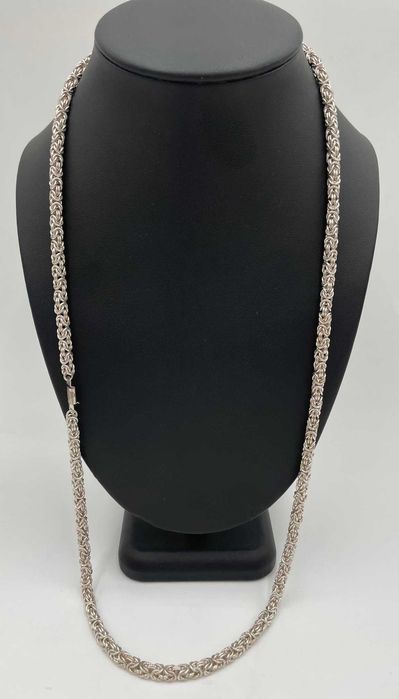 Srebrny łańcuszek królewski 925, 61,87 gram 72 cm