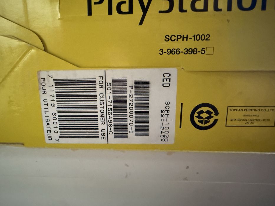 Sony Playstation 1 SCPH1002, PS1, PSX konsola Retro.