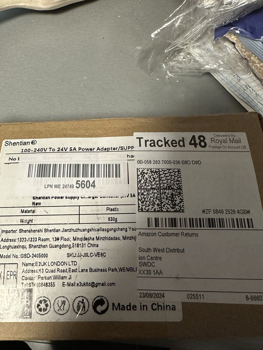 Блок живлення,адаптер 220v на 24v 5A прикурювач авто