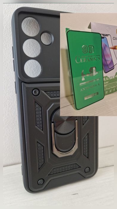 Slide Camera Armor Case do Samsung Galaxy A55 5G  + szklo ceramiczne