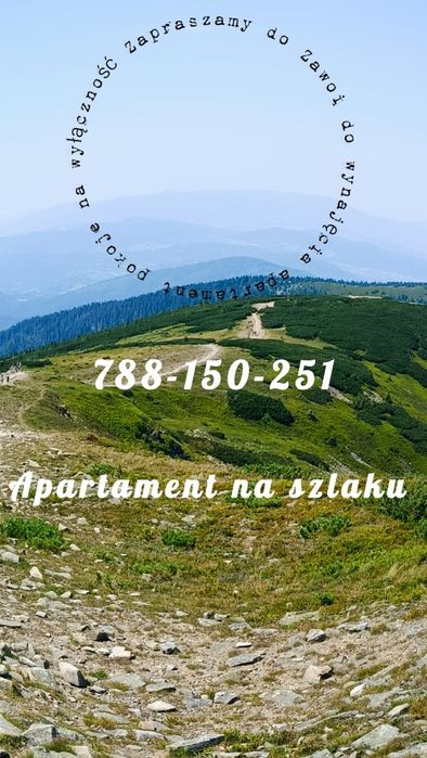 ZAWOJA NOCLEGI,apartament  na szlaku  w Zawoi na wyłączność