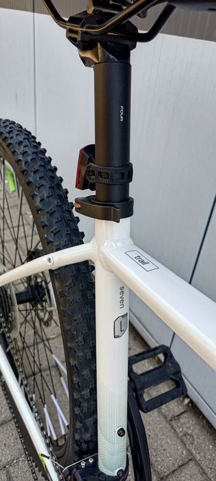 Rower MTB Cannondale Trail 7 koła 29 rama L biała perła 2x9 hydraulika śliczny JAK NOWY