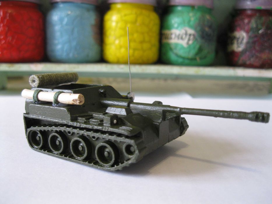 Самоходная установка АСУ-57 военная техника