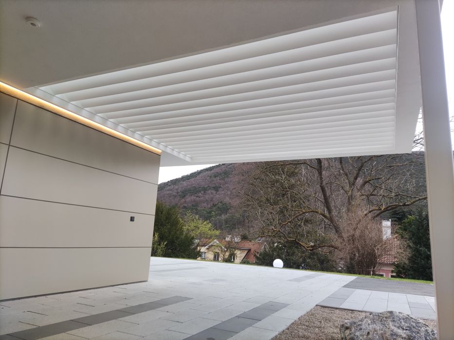 Aluminiowe zadaszenia tarasów | Wiaty | Altany. Montaż