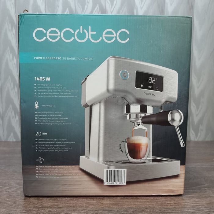 Кофеварка эспрессо CECOTEC Power Espresso 20 Barista Compact  - Уценка