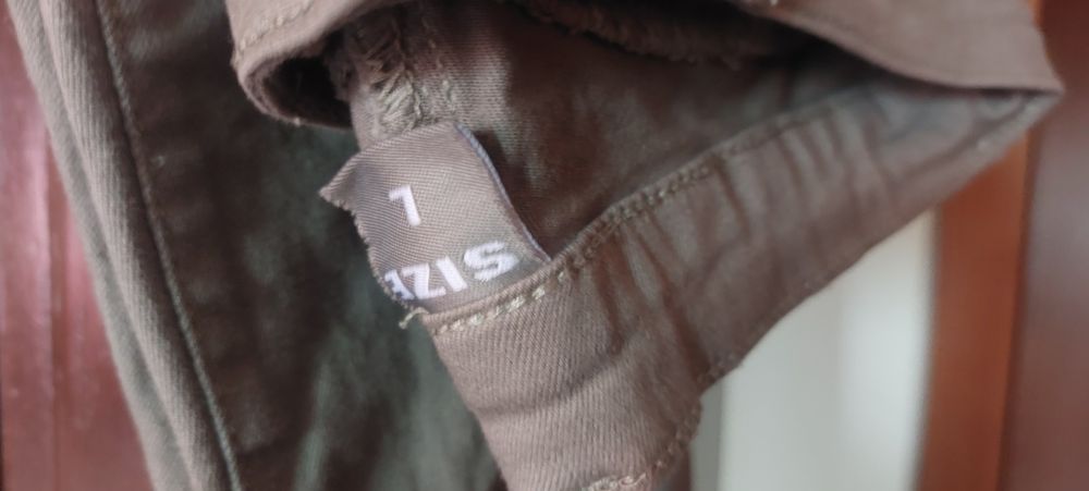 Calças de ganga verde claro L