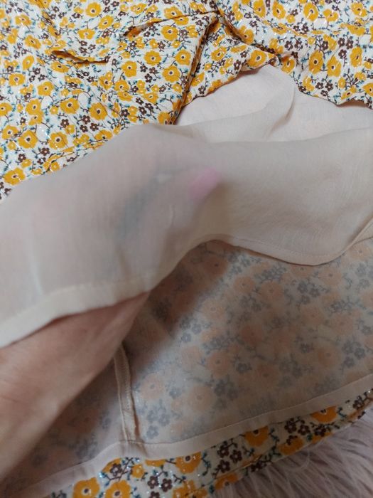Nowa Sukienka mini z haftem boho hafty kwiaty Zara XS/S