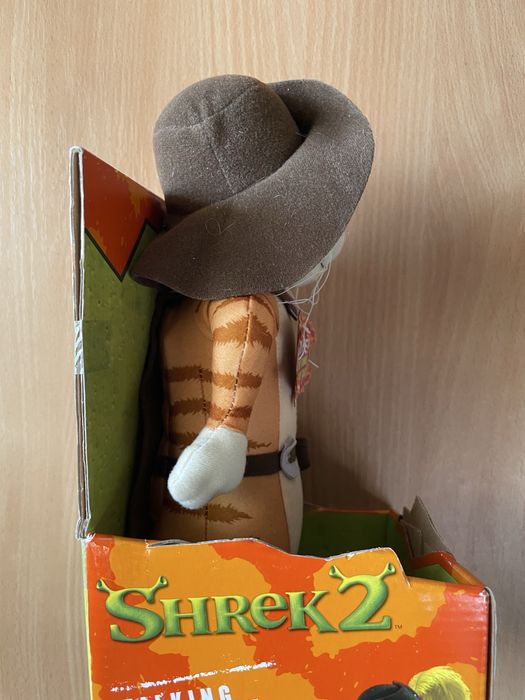 Говорящий Кот в сапогах из мультфильма «Шрек 2», мягкая игрушка