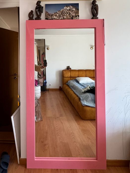 Espelho corpo inteiro Rosa