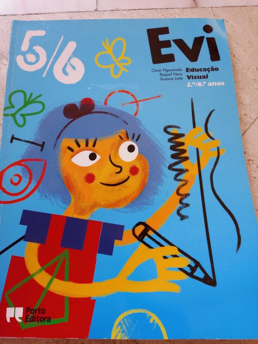 "Evi"Manual de Educação Visual 5/6 anos Porto Editora