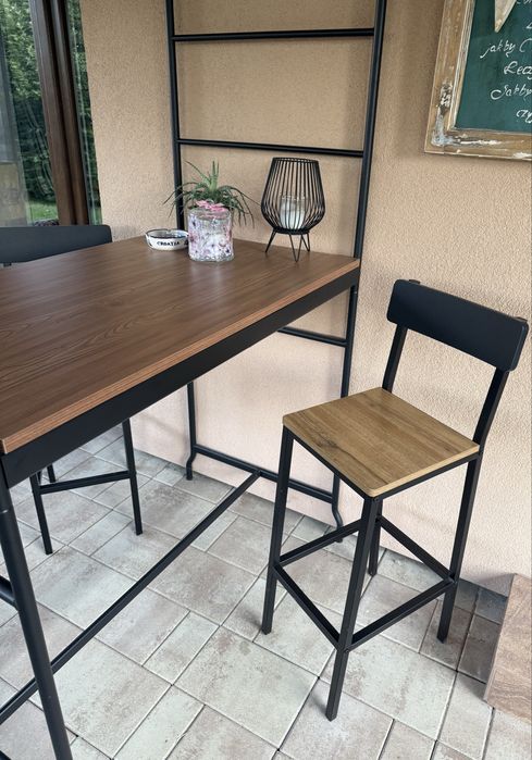 stół barowy IKEA HÅVERUD plus 2 krzesła barowe