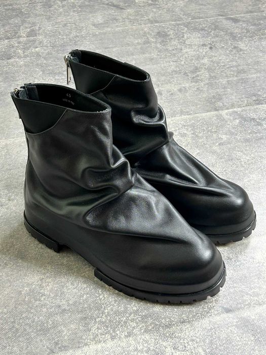 424 MARATHON BOOT back zip черевики чоботи чорні ботинки черные