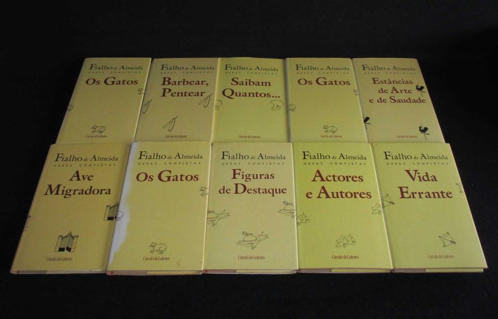 Livros Obras Completas de Fialho de Almeida 20 volumes Completo