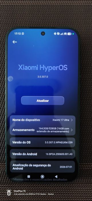 Xiaomi 17 Ultra 5G (512GB / 16GB RAM) – Topo de Gama – Como Novo