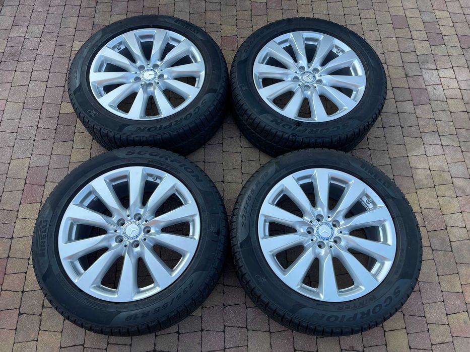 4110. Alufelgi 19" koła zimowe Mercedes GLC X253 W253 5x112 ET38 235/55/19 Pirelli 6.5mm