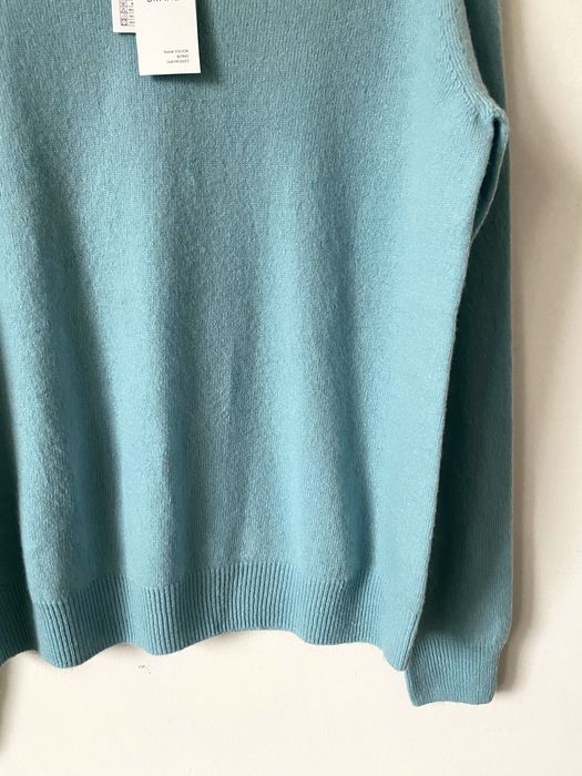 Nowy 100% wełna merino sweter dekolt w serek vneck dzianinowy