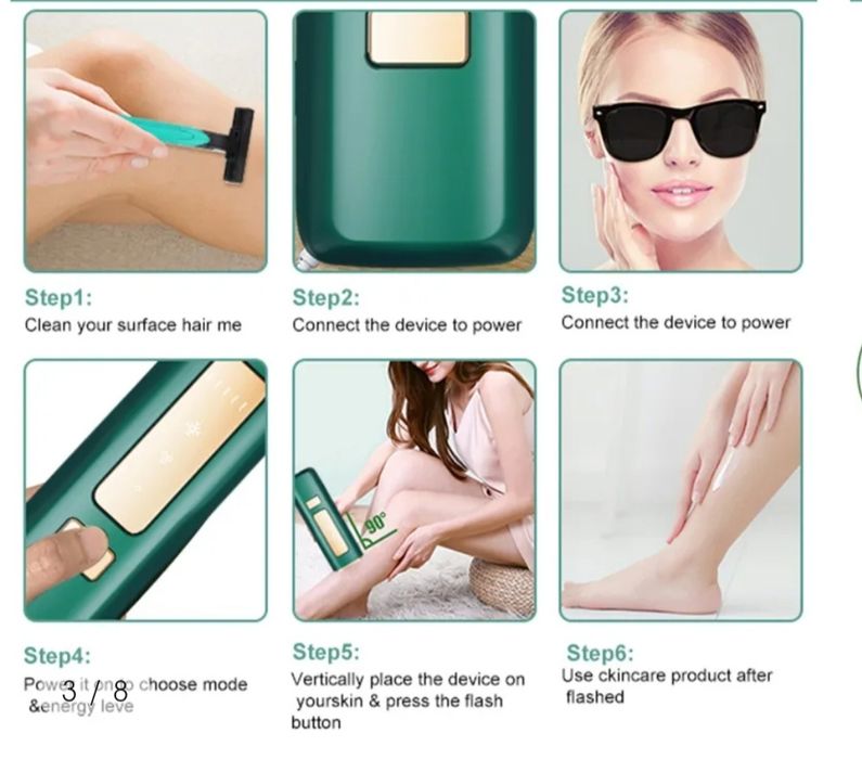 Depiladora IPL luz pulsada