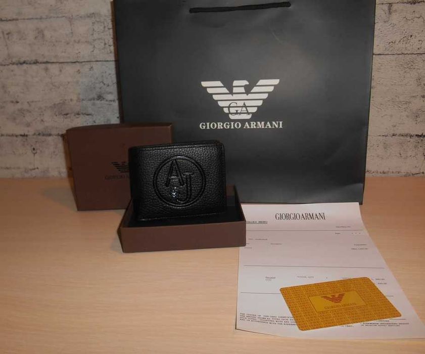 portfel MĘSKI EMPORIO  ARMANI skóra, Włochy 9981