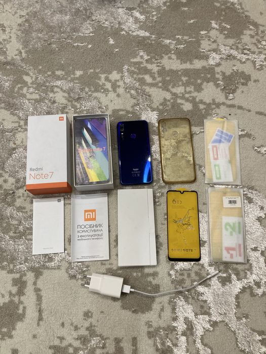 Xiaomi redmi 7 note 4/128 + 3 захисні скла в ПОДАРУНОК ксіомі нот 7