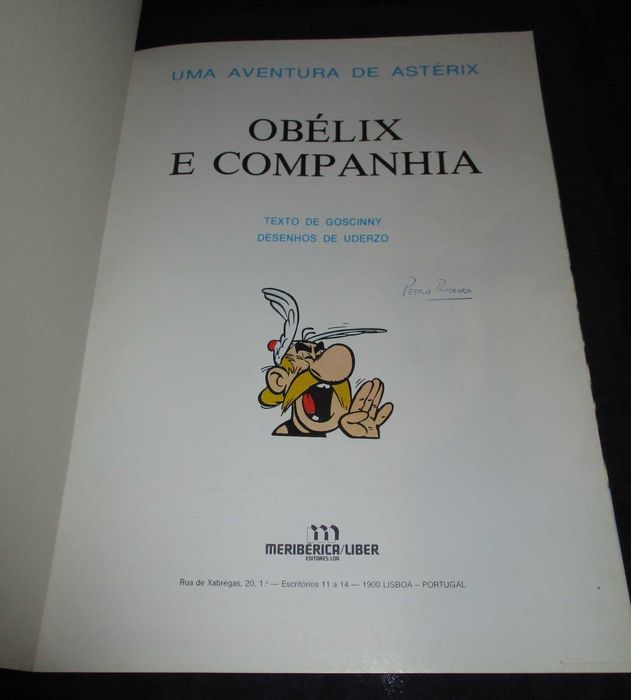 Livro Obélix e Companhia 1ª edição Meribérica capa mole
