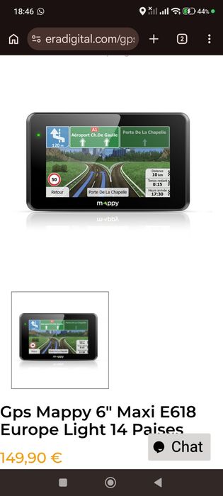 GPS  de carro maxiE618 pouco usado