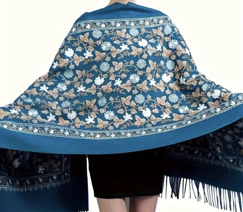 Вишитий шарф палантин. Різні кольори