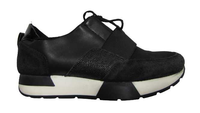 GEOX czarne sneakersy damskie skóra naturalna 39