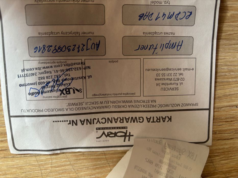 Sprzęt amplituner audio denon