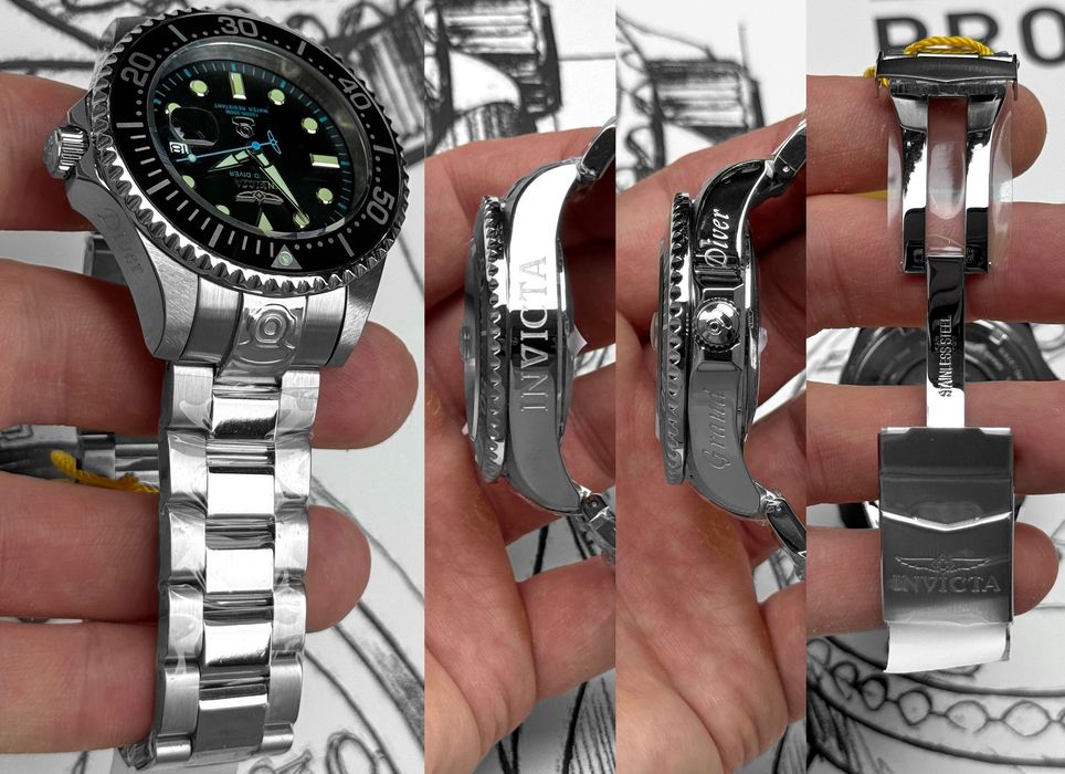 Механічний чоловічий годинник Invicta 27610 Grand Diver Automatic 47 мм. 300 MT.