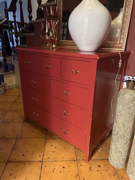 Móvel Gavetas Rosa Escuro