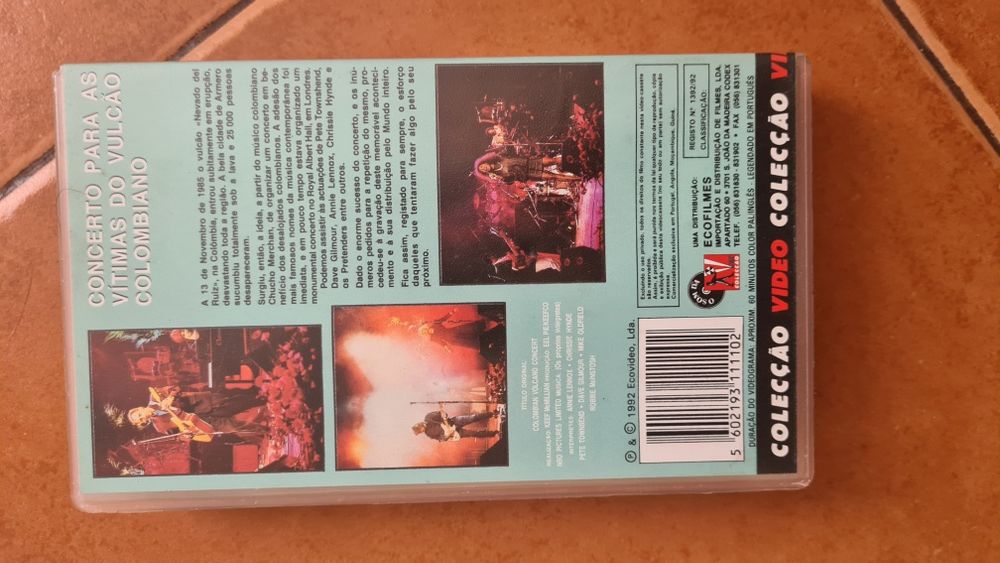 Vhs colecao concerto bitimas do vulcao colombiano