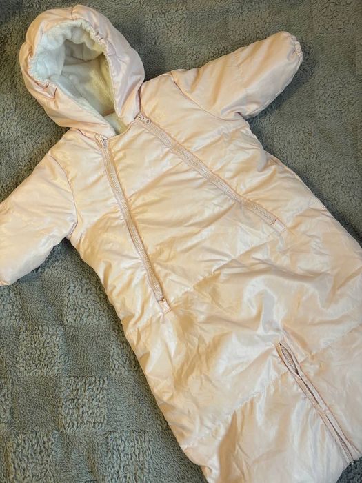 Пуховий комбінезон зимовий 68 розмір, 74 розмір, 3-6 міс, 6-9 місяців