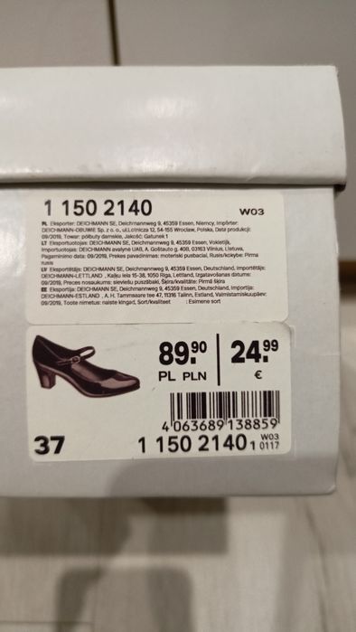 Półbuty damskie czarne eleganckie
