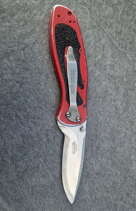 Legenda EDC: Nóż Składany Kershaw Blur Red 1670RD Ken Onion Design MADE IN USA