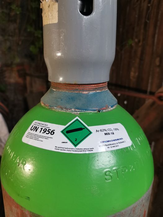 Butla Mix argon + co2 200 bar duża pełna