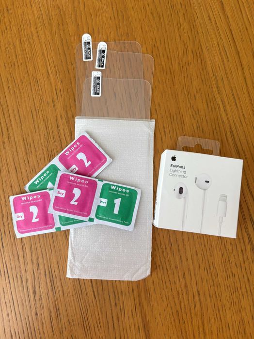 Case Etui Pokrowiec iPhone 16 + GRATIS! szkiełko 3 sztuki , słuchawki